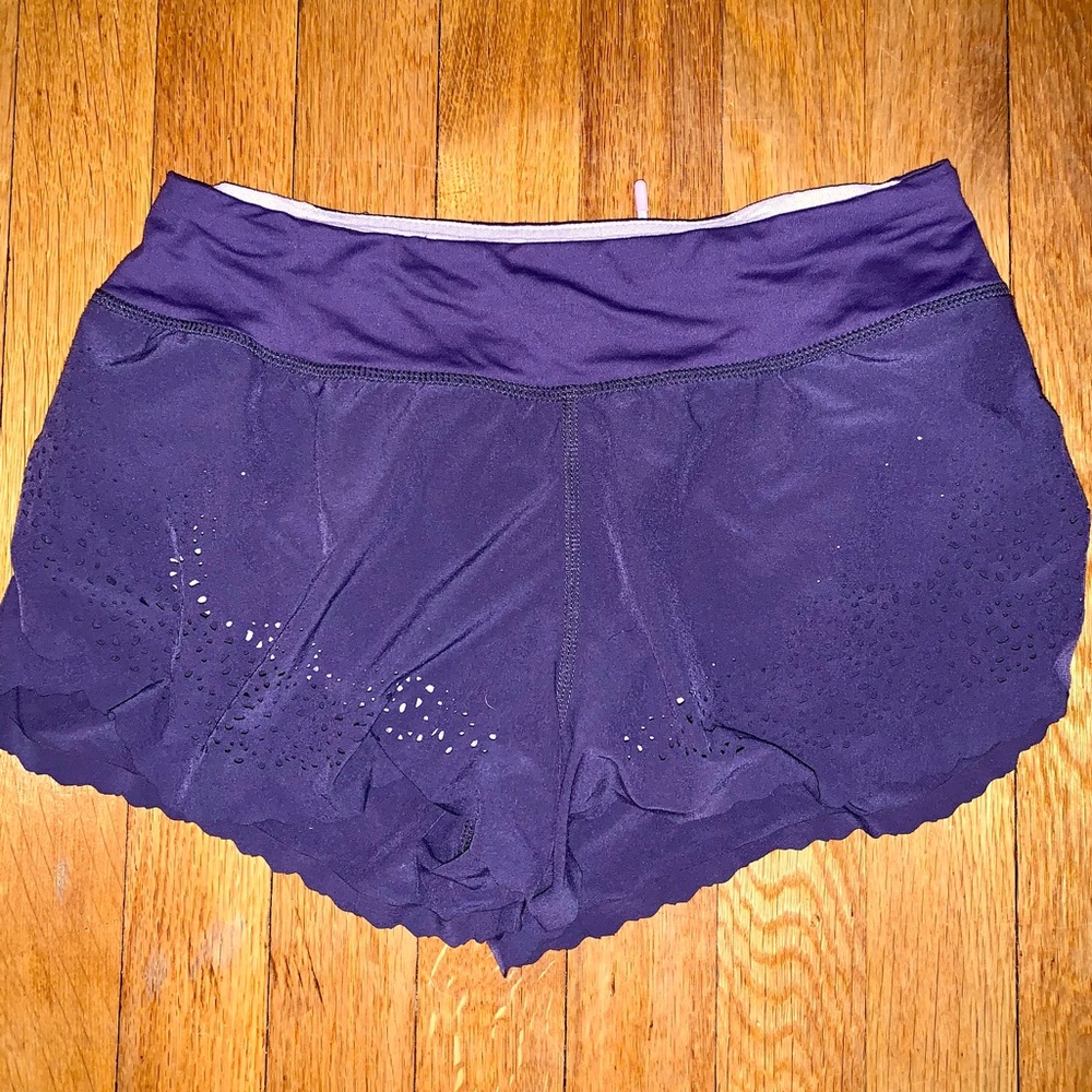 Lululemon Split Shorts with Cutout Design (Size 2)